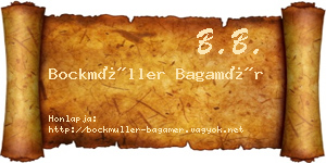 Bockmüller Bagamér névjegykártya